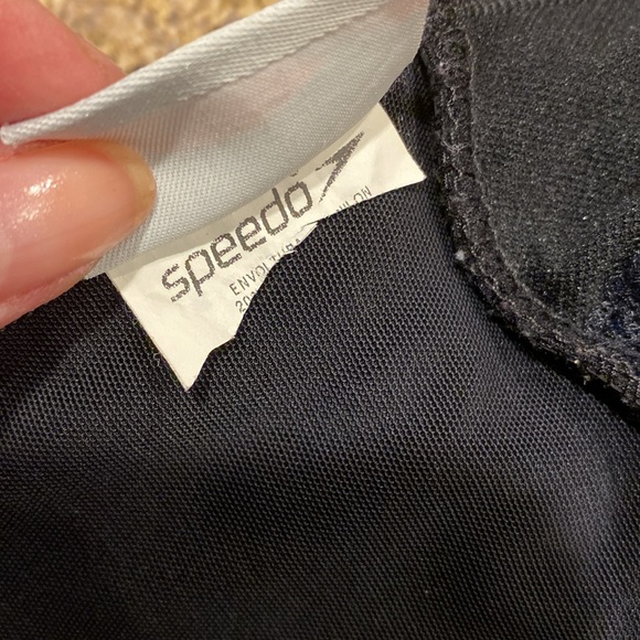 Speedo 1 Piece Black Women’s Swim Suit No Size Tag - Picture 15 of 15